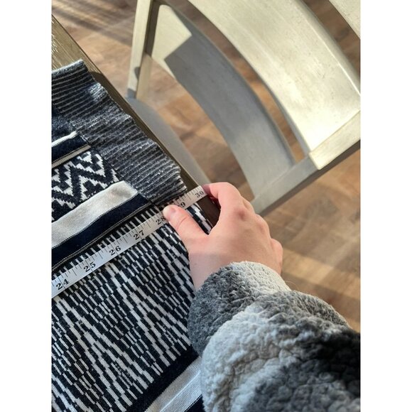 NWOT Eddie Bauer Womens S/M Open Front Cardigan With Geometric Pattern Cotton Bl - Picture 6 of 7